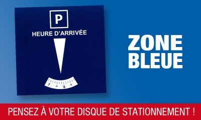 Stationnement en zone bleue : Pensez à mettre votre disque de stationnement  - La Suze sur Sarthe