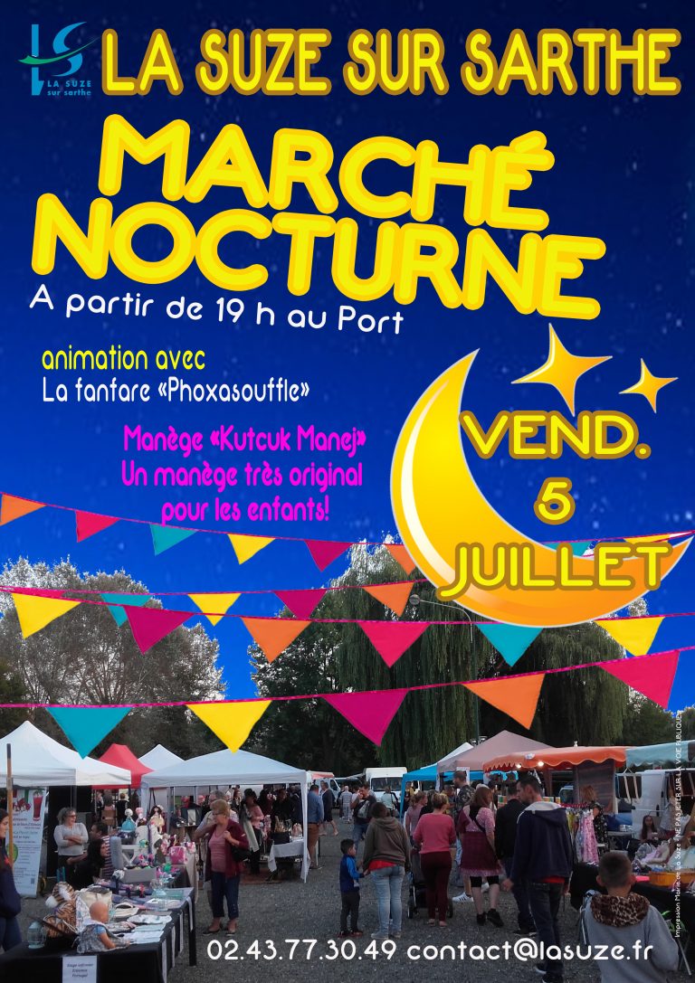 Marché nocturne La Suze sur Sarthe